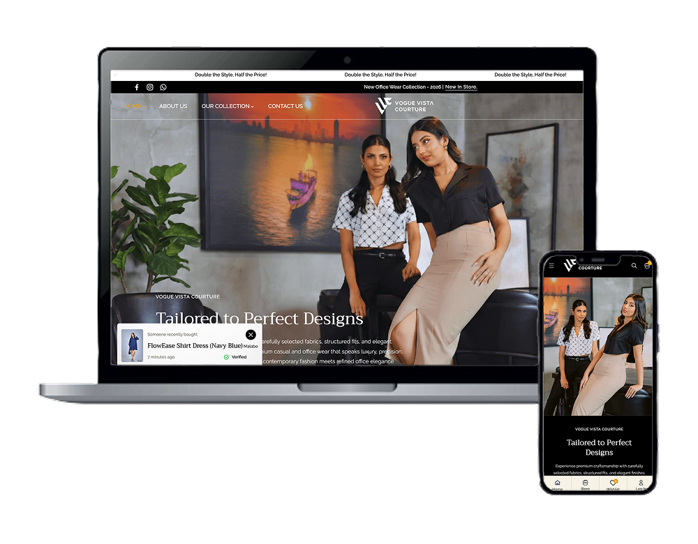 Vogue Vista Couture - Fashion Apparel Shopify Store Development